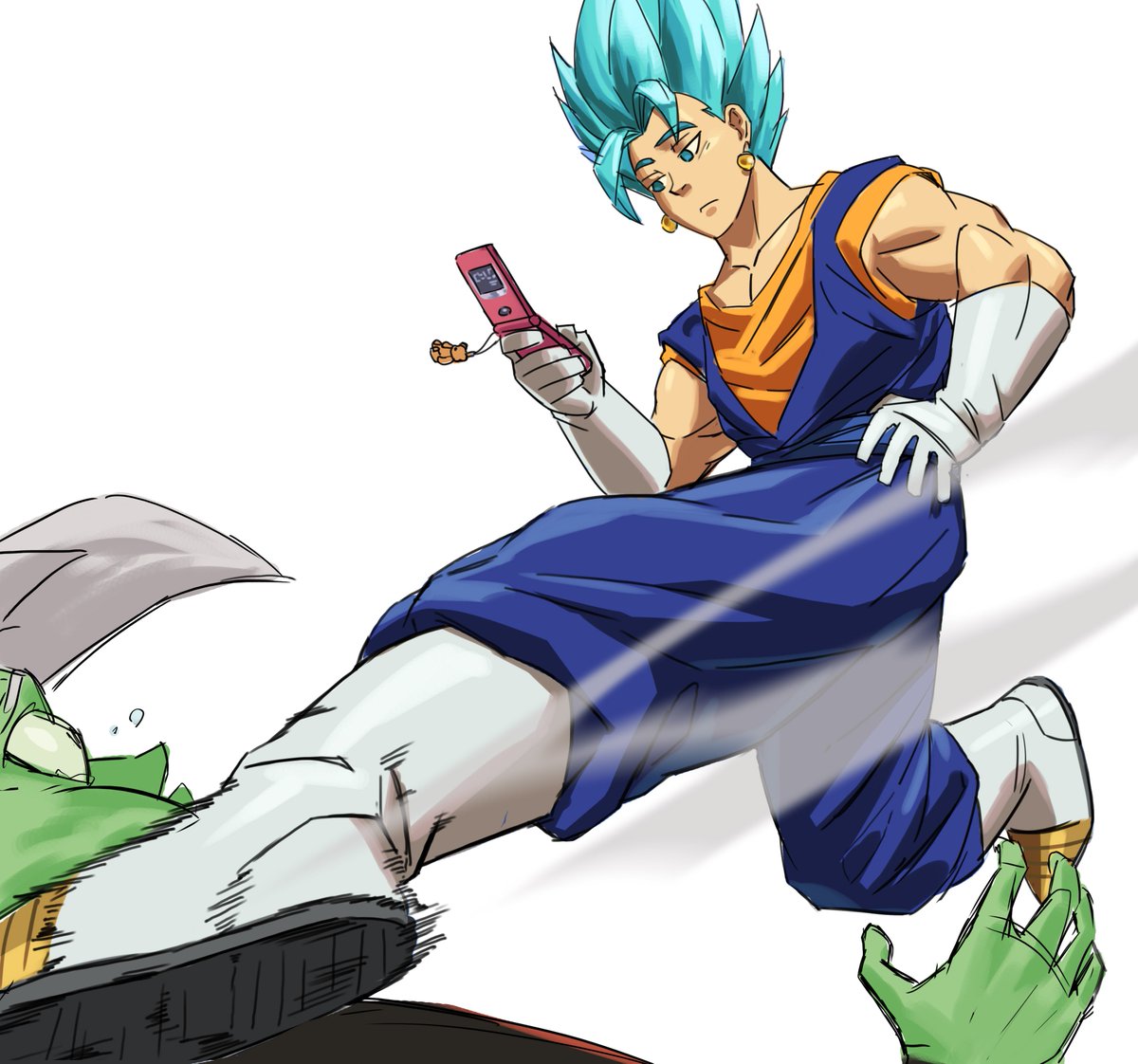 tim_yrt's tweet photo. Had to sketch Vegito as soon as his trailer came out!
His sassy kick gives him liberty to do other stuff while fighting..

#dbfz #dragonball #vegito #zamasu #multitasking #rkgk #goodmusic https://t.co/UGoagxchn3