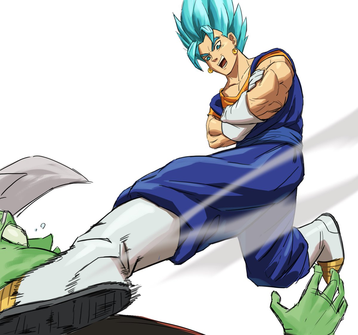 tim_yrt's tweet photo. Had to sketch Vegito as soon as his trailer came out!
His sassy kick gives him liberty to do other stuff while fighting..

#dbfz #dragonball #vegito #zamasu #multitasking #rkgk #goodmusic https://t.co/UGoagxchn3