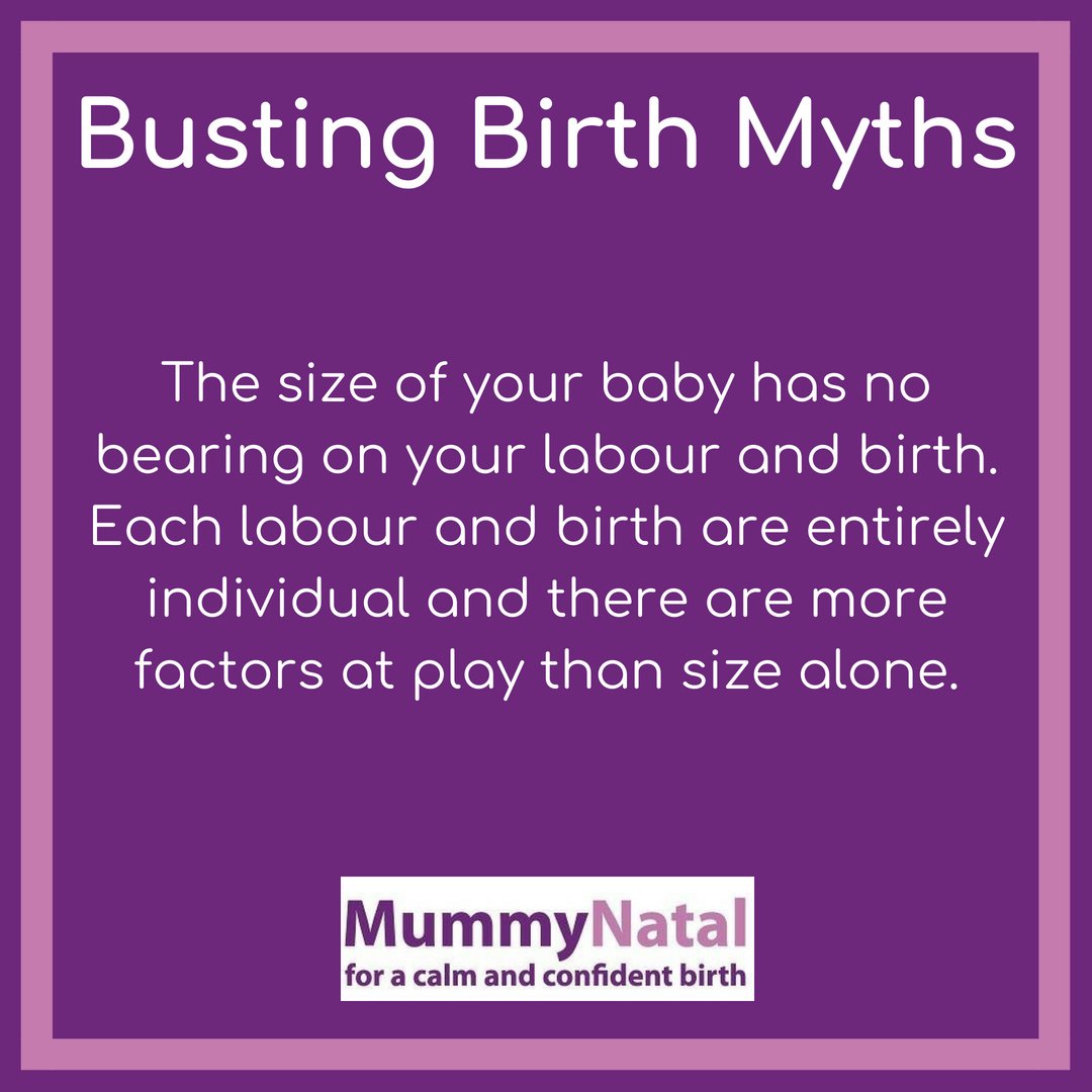 MummyNatal's tweet photo. #MummyNatalMyth

We often hear comments like 'ow that must have hurt or 'bet that was a difficult labour' when people say they have had 'big' baby. In fact the size of baby is only one factor on how your labour and birth will be. https://t.co/YAGazVNBgM
