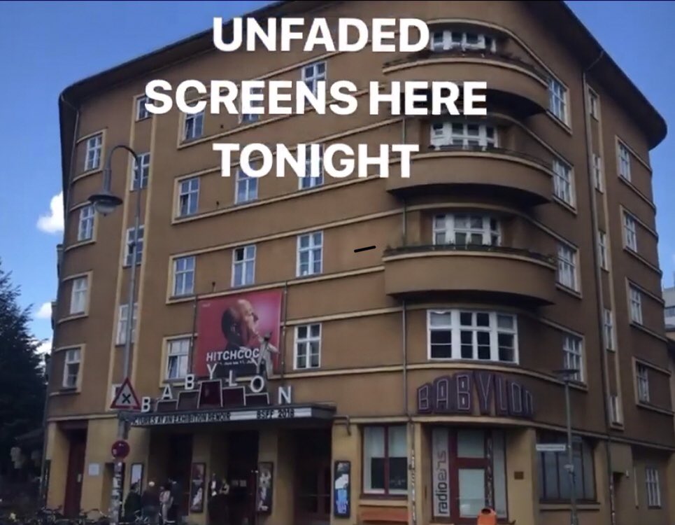 FuegoDesignFilm's tweet photo. Last night our shortfilm ‘Unfaded’ screened at the Berlin Shortfilm Festival at the beautiful Kino Babylon https://t.co/E7XYBXsQId