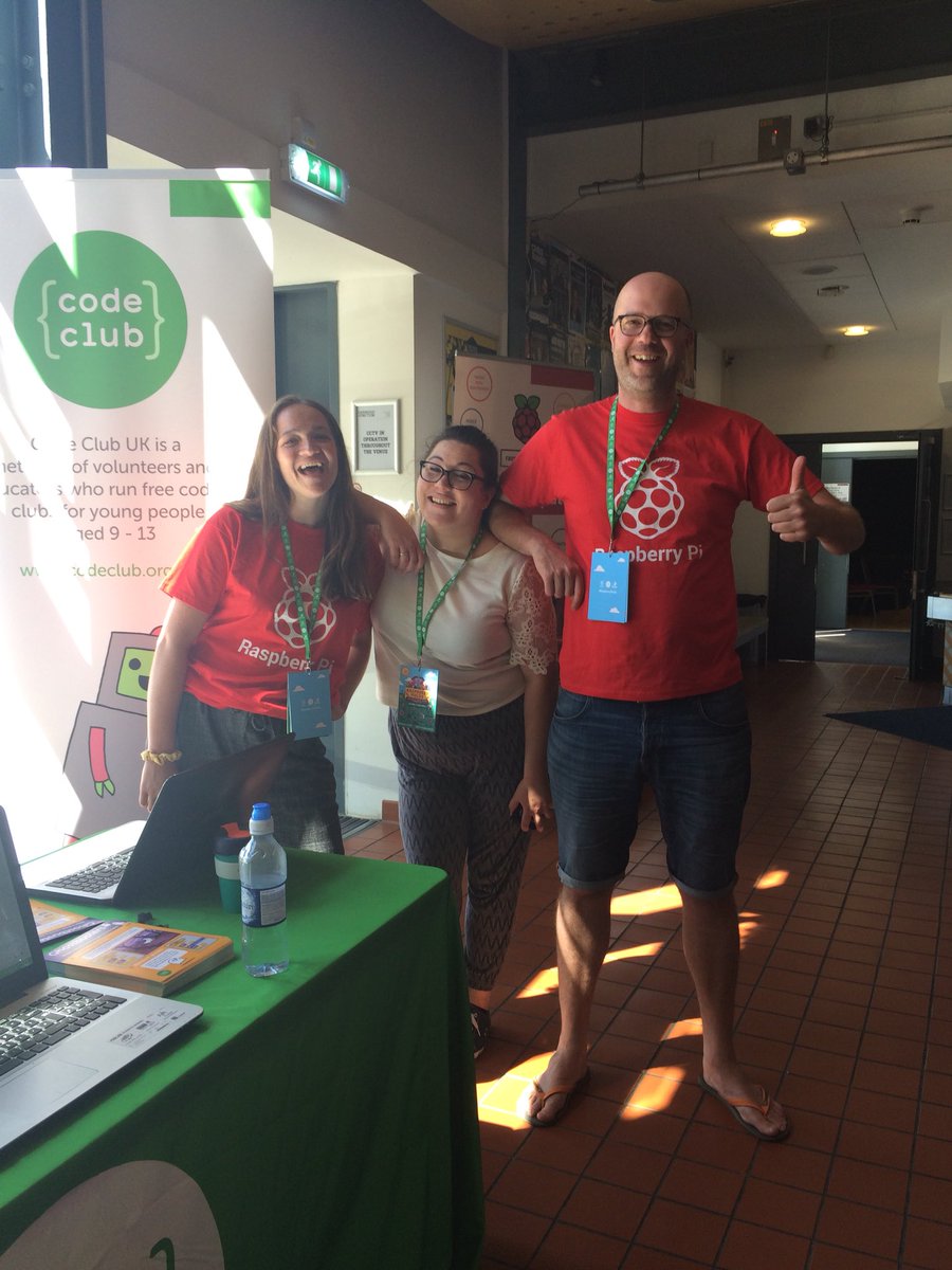 CodeClub's tweet image. It’s day 2 at #RaspberryFields - come and say hello at the Code Club stand!