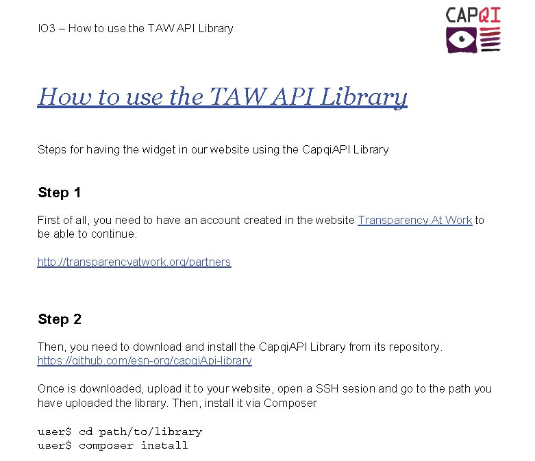 QInternships's tweet photo. Within the CAPQI project https://t.co/cWEdHnEB86 , an open-source API library has been developed to connect web platforms to the rating databases hosted on https://t.co/0TmnUMvtEZ  Here you can find how to use the TAW API library:   https://t.co/8KZAa6346s https://t.co/RSV3UA0Jr9