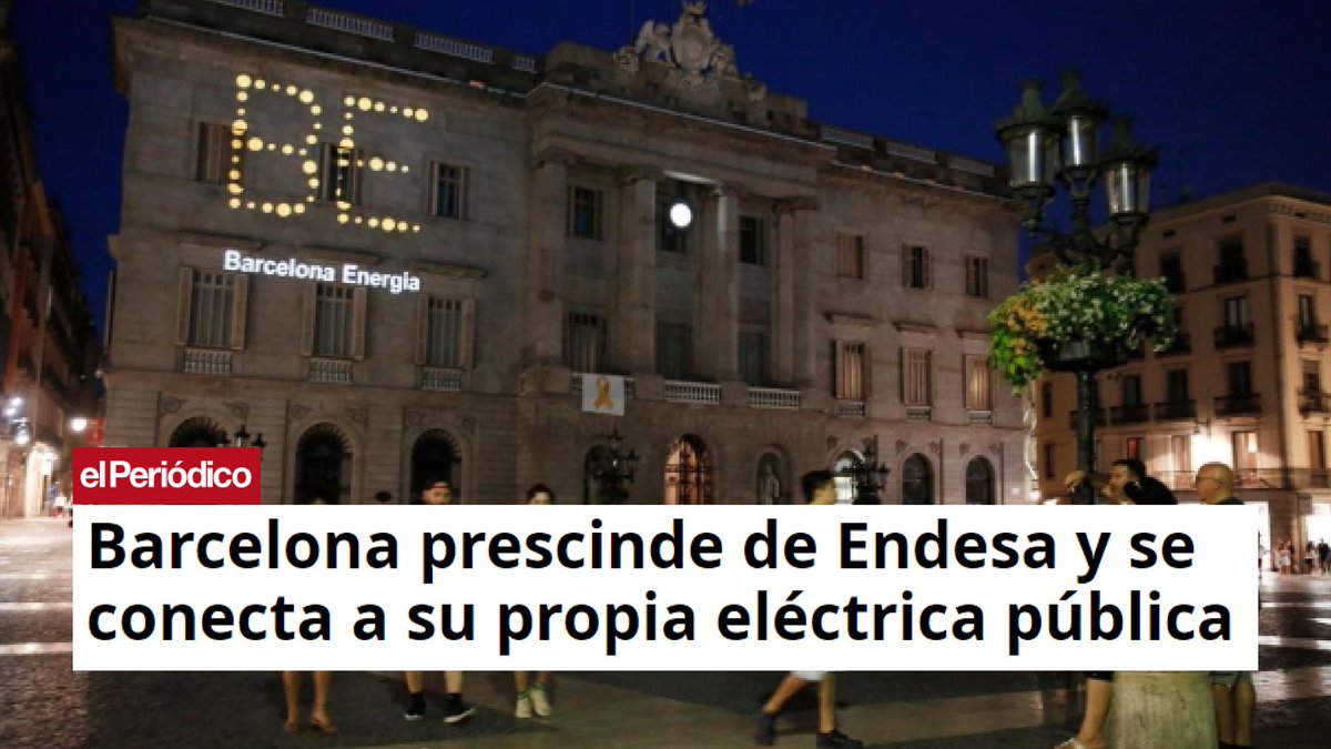 PODEMOS's tweet image. 💡 ¡Sí se puede! 
En Barcelona avanzamos hacia un modelo energético sostenible y justo conectando los servicios municipales a la red eléctrica pública, lo que nos permitirá ahorrar unos 710.000 euros al año. 👏👏👏

elperiodico.com/es/barcelona/2…
