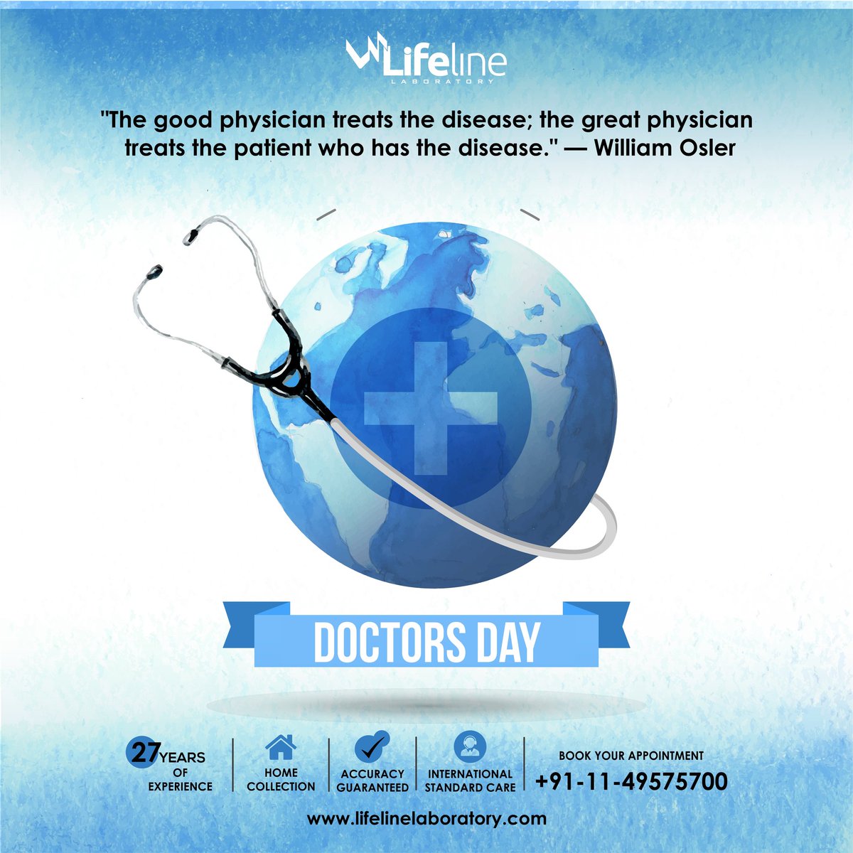 lifelinepathlab's tweet photo. Today we celebrate and recognize all doctors for their contributions to society and hard work! Happy Doctor's Day.
#lifelinelaboratory #bestpathlab #health #wellness #fitness #internationaldoctorsday #doctorsday #doctor #respect #lifesaver #treatment #patientcare https://t.co/of0R5NKrXJ