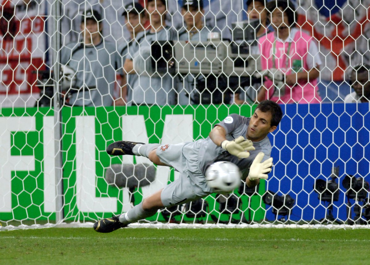 FIFAWorldCup's tweet photo. On this day in 2006, #POR goalkeeper Ricardo became the first to save three penalties in a #WorldCup shoot-out as they beat #ENG in the quarter-finals.

Will today bring our first taste of penalty drama?

Get your latest dose of stats and more right here:
https://t.co/asVL7g8f3c https://t.co/IjMxFl0qlb