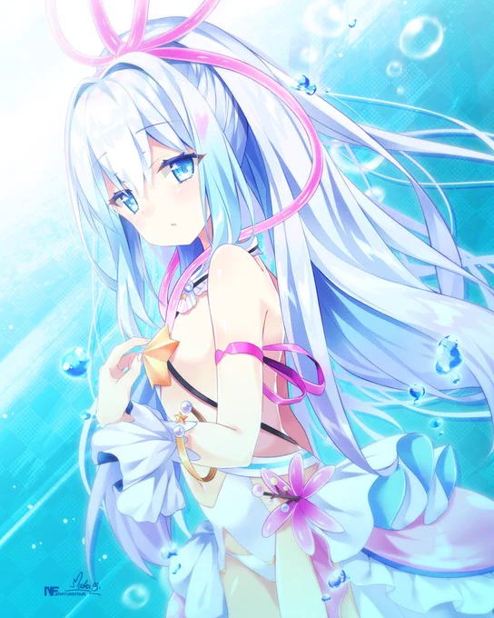 ヴァリアントクラスチェンジに～去年描いたマナちゃん?✨✨
#白猫プロジェクト 