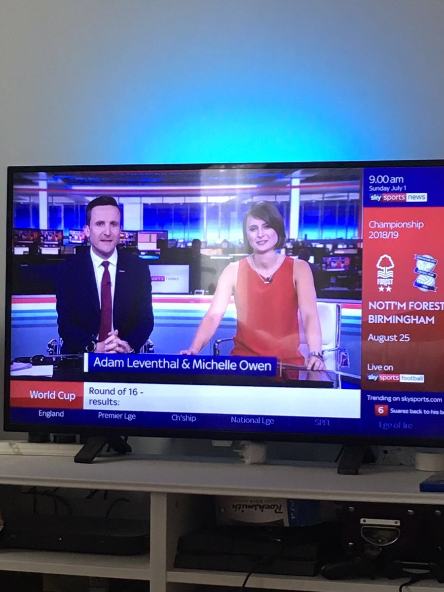 MichelleOwen7's tweet image. Big thanks to @AdamLeventhal for guiding me through my first presenting shift on @SkySportsNews  😀