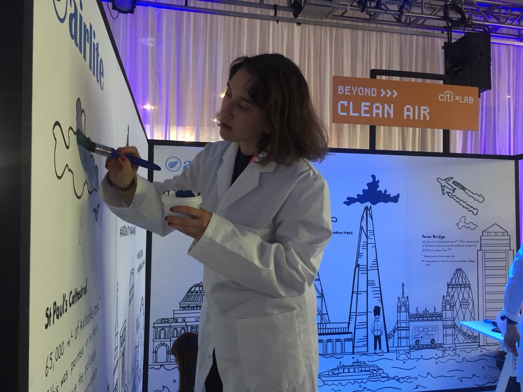 Paint that removes toxins from the air and frogs that excrete a cancer cure. It can only be the #citiXLab at @tedxlondon #BeyondBorders