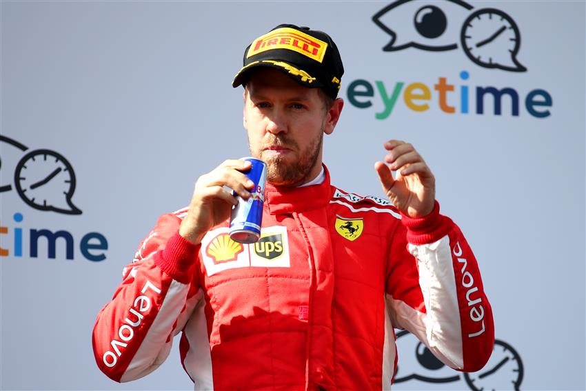 Sebastian Vettel 5 On Twitter Sebastian Vettel Drinking Red Bull On The Podium Didyouknow The First Can Of Red Bull Was Sold In The Same Year As Vettel Was Born