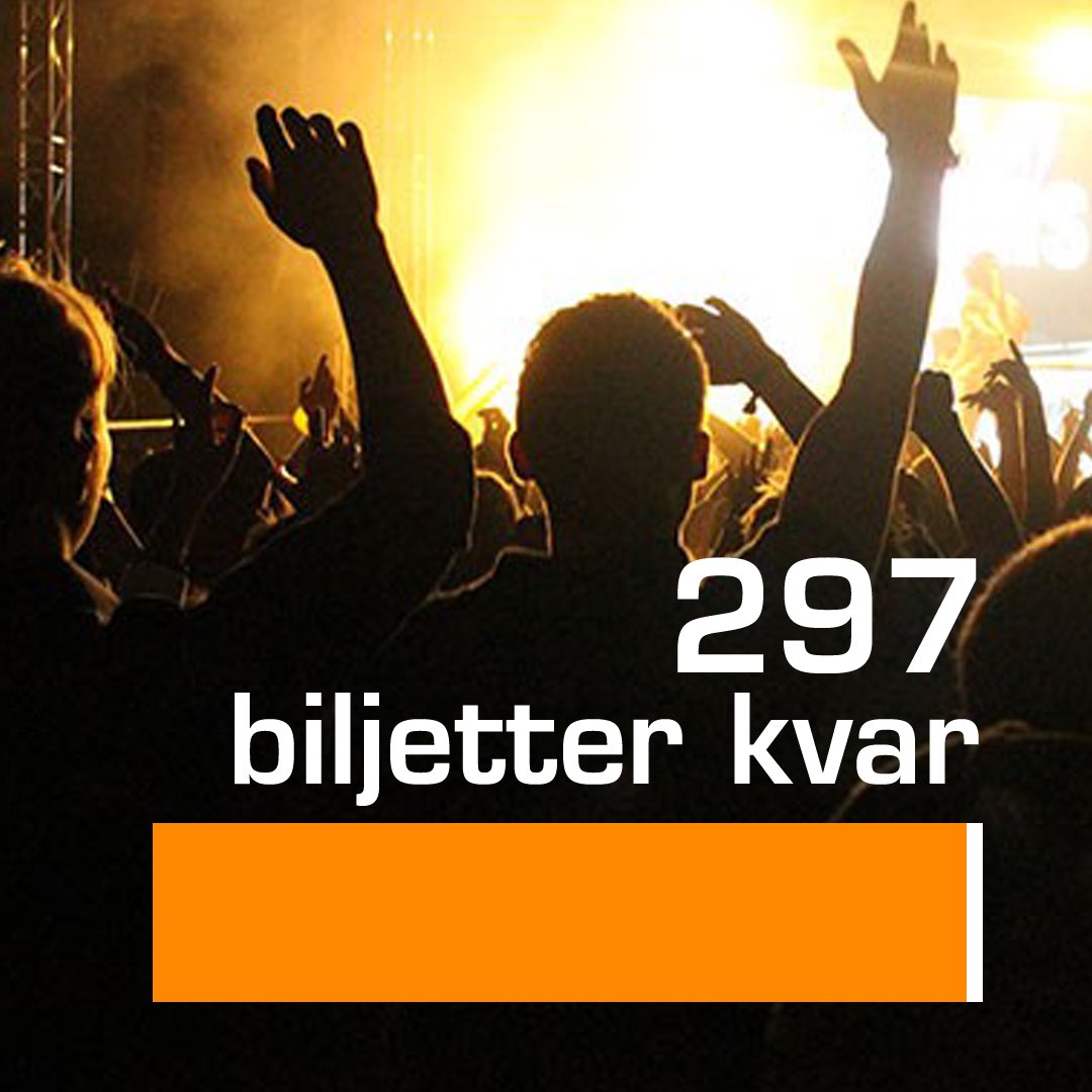 Torebodafstival's tweet photo. 297 tredags/lördagsbiljetter kvar kl 15:30 idag. https://t.co/vHMLW0BWAj