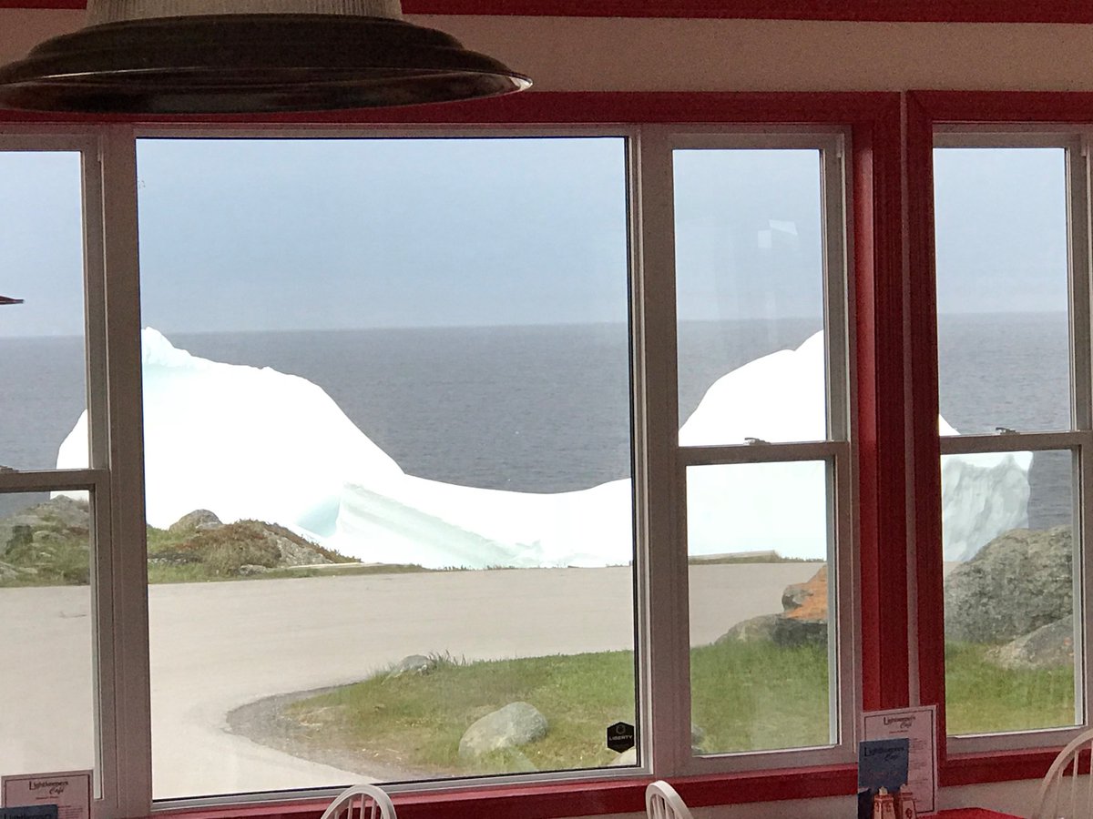 IcebergTweets's tweet photo. Iceberg stopped by the LightKeepers Restaurant in St. Anthony on Canada Day!  Thanks to LightKeepers for the picture! https://t.co/4C4gc5g21N