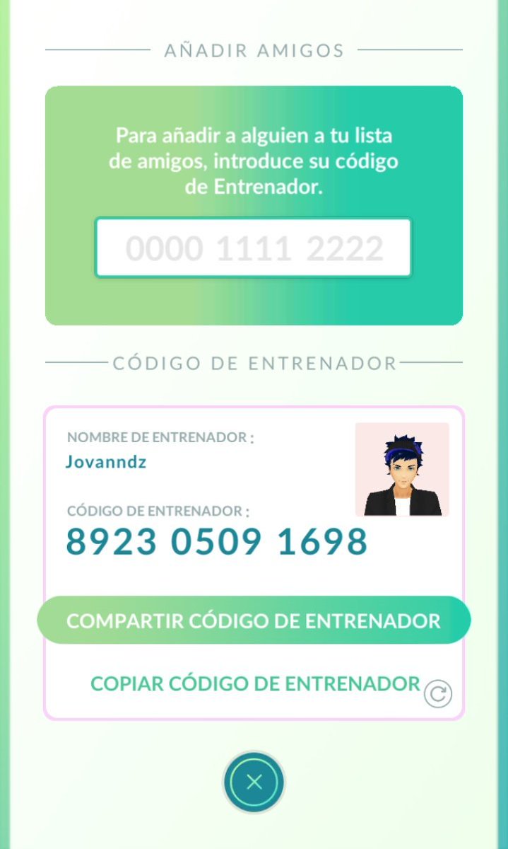 Jovann_dz's tweet image. Pasen sus códigos de amistad de pkm go este es el mio 
8923 0509 1698

#PokemonGO #PokemonGOfriends  #CodigoPokemonGo