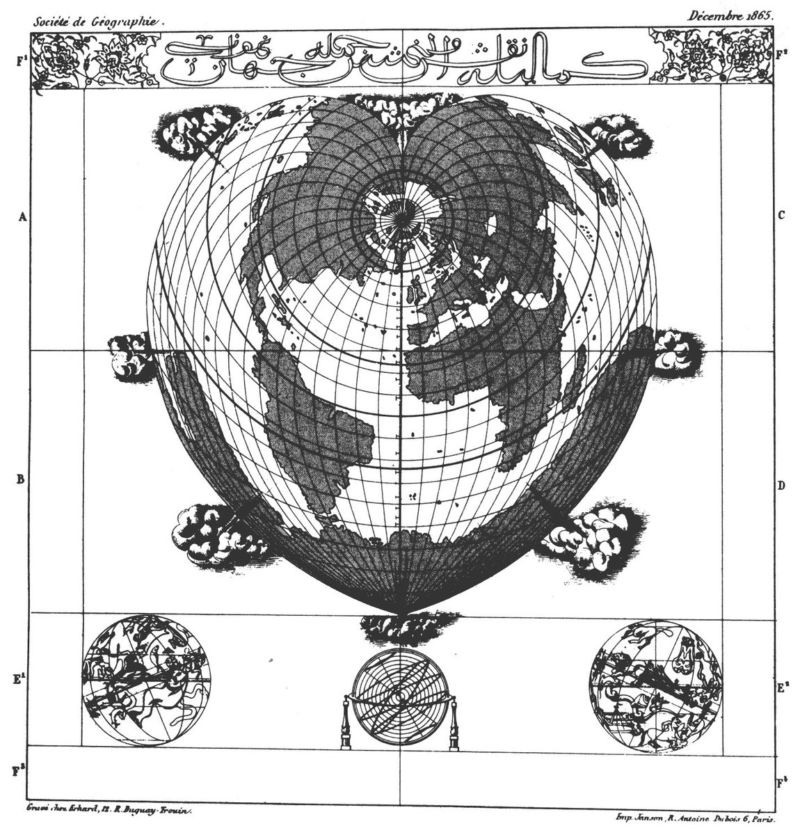 11. The Turkish 1559 map of Hadji Ahmed seems to show a land bridge between Alaska and Siberia. If so, the source map must be from the last ice age when sea levels were much lower, at least 10,000 years ago.