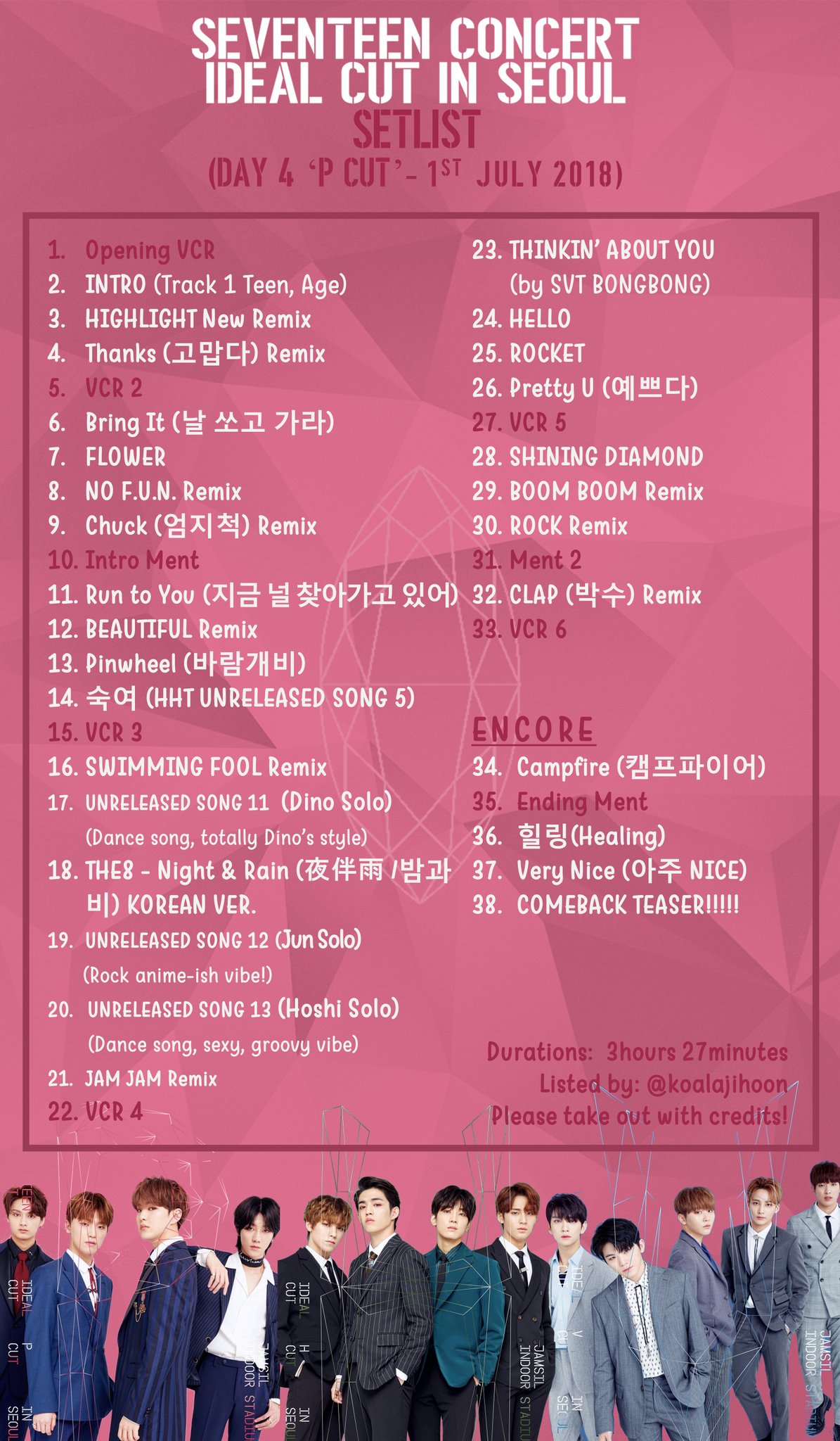 SEVENTEEN - [2018 SEVENTEEN CONCERT 'IDEAL CUT' IN SEOUL