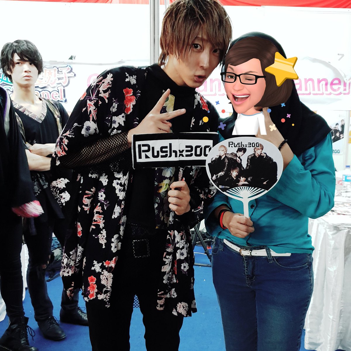 effryega's tweet image. じゃ~ またね @yoshiaki_oga さん
わたくしたちの顔はアイロンが必要 (笑) 
もう一度会いましょう 😋😊😘😍 @rush300ex @kazuya_lade @chibaryosuke926 @rush_shohei @takuma_udo_928 #RushX300 #Rush300 @bboxhall1