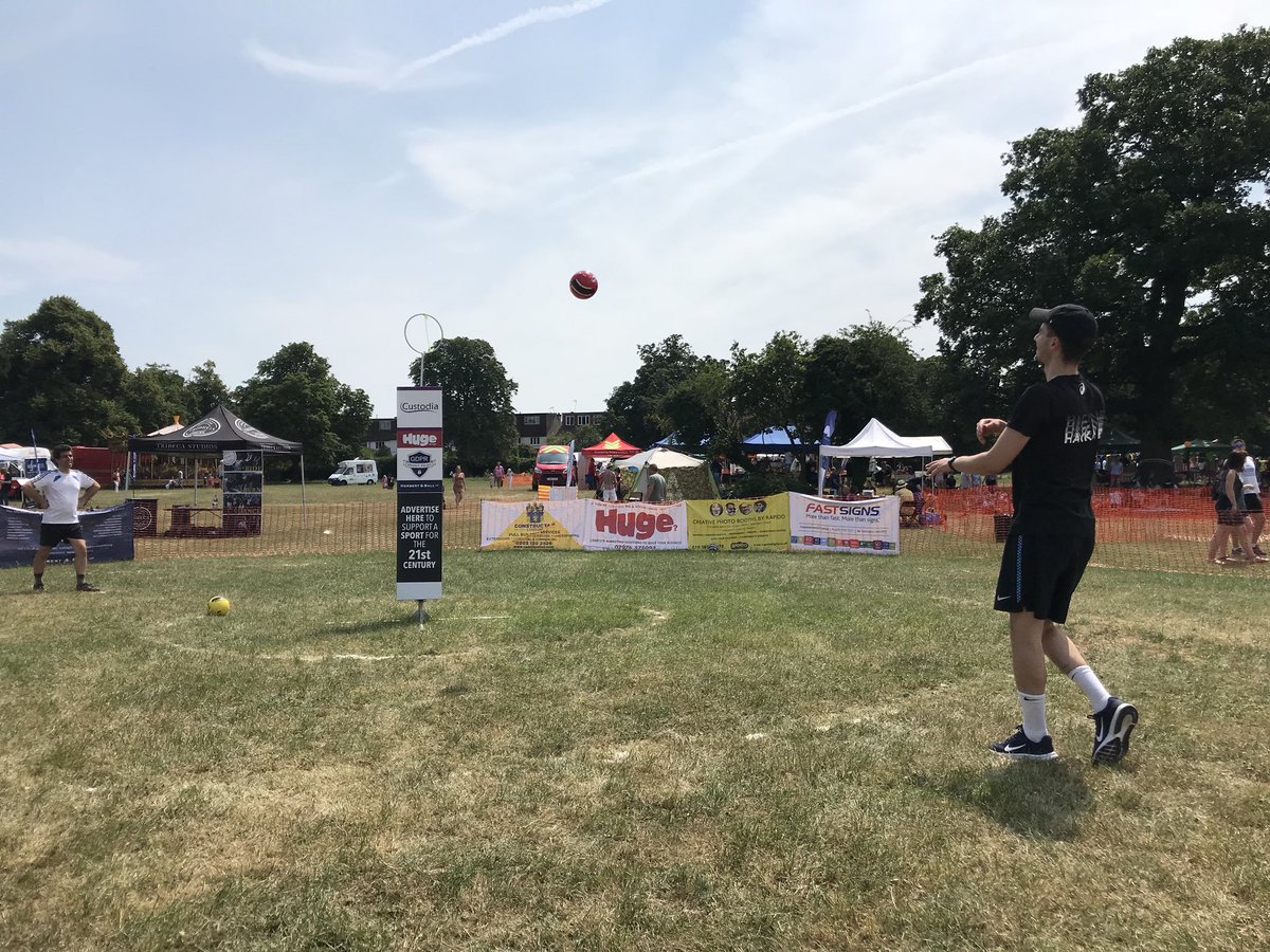 Volfsball on Pitshanger Park ready to kick off.