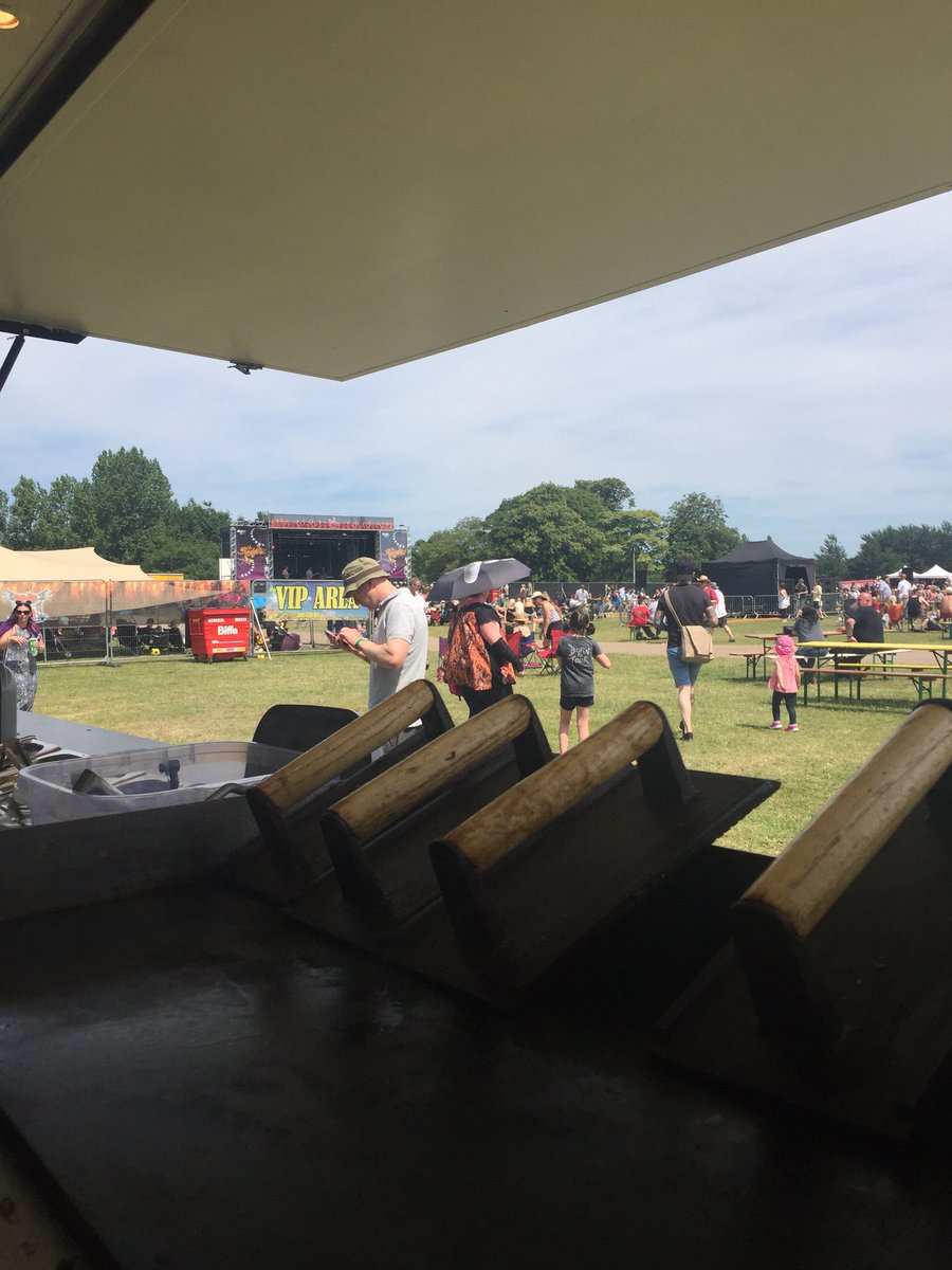 We are at <a href="/Rockprestfest/">Rockprest</a> the sun is shining and the Cheese is ready for melting #rockprest #grilledcheese #everythingsbetterwithcheese