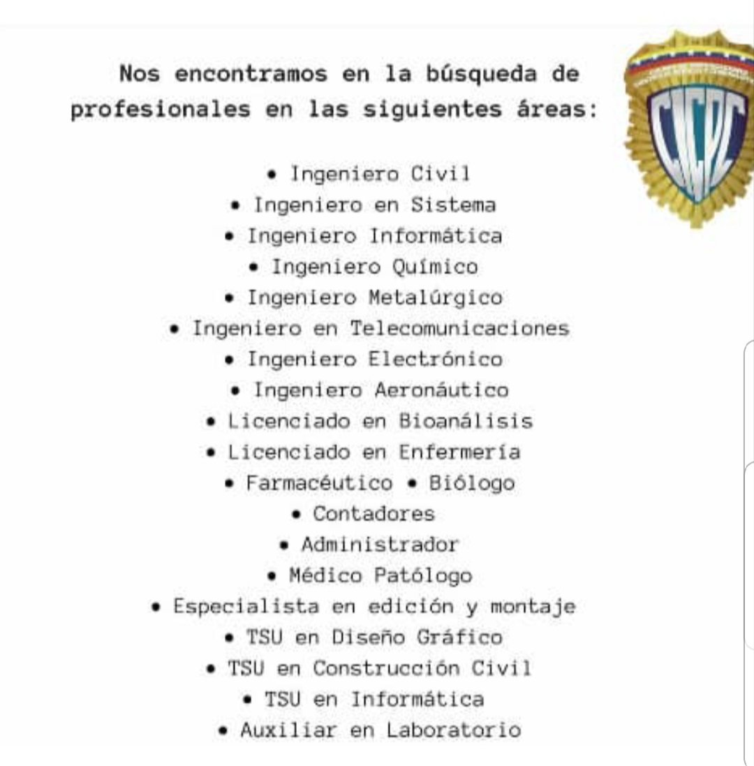 El CICPC te invita a formar parte de su gran familia, y nos ayudes a combatir el fenómeno delictivo, defendiendo la patria que nuestros libertadores nos han legado, además de gozar de los mejores beneficios socio económico de la Administración pública