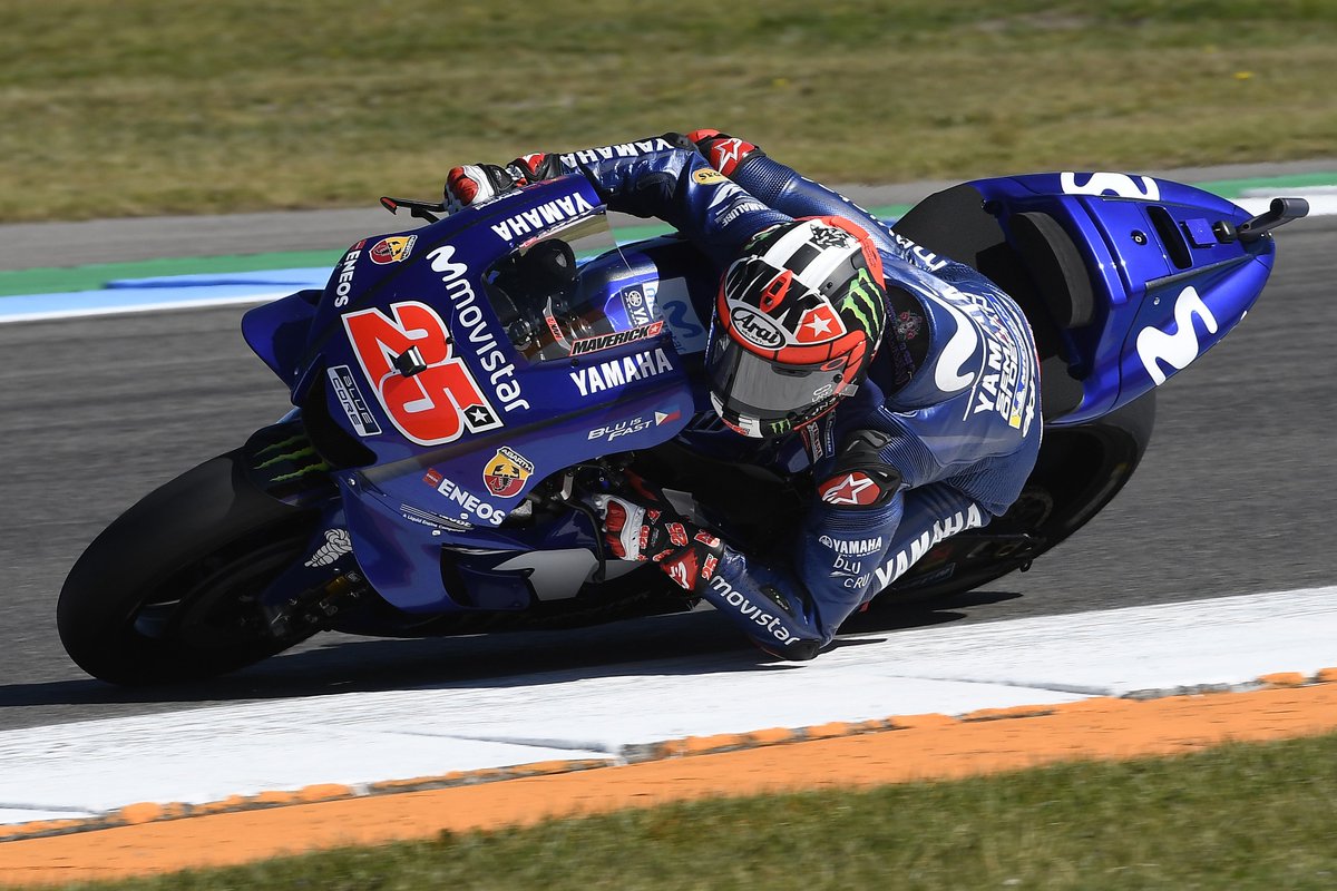 YamahaMotoGP's tweet photo. #DutchGP: @maverickmack25 and @ValeYellow46 finished a super close race in Assen in 3rd and 5th place respectively.

#MovistarYamaha | #MotoGP | #DutchGP | @ttcircuitassen https://t.co/rKCJQryQyI