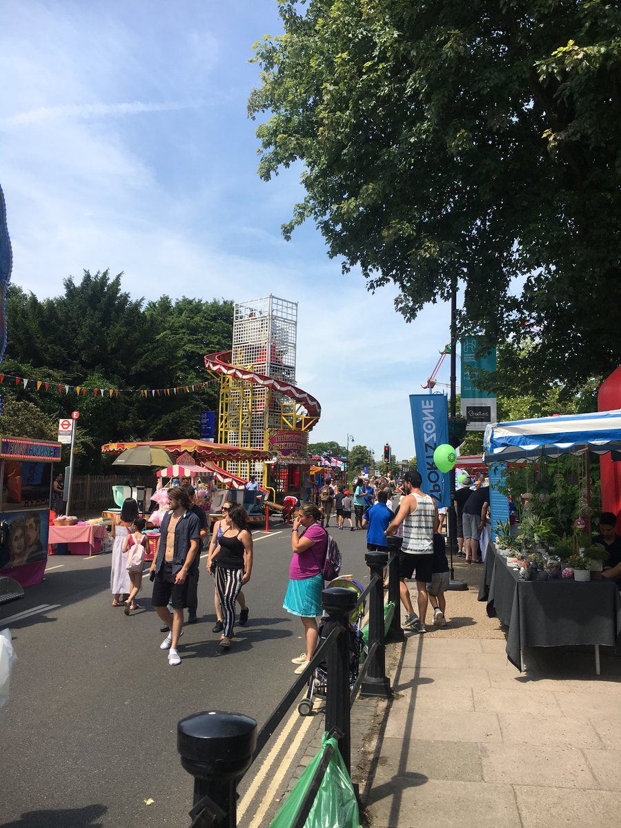Brilliant atmosphere at the Big Fair, head down! #Hampstead #bigfair #summer