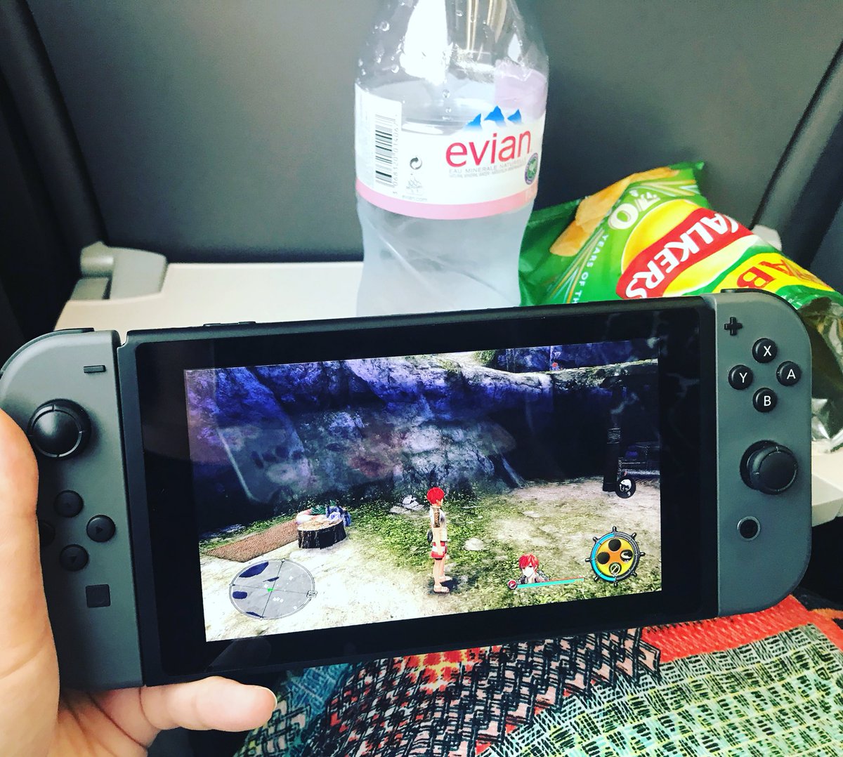 Train journeys with the switch 😍 #trainjourney #nintendoswitch #nintendo #train #trainjourneys #gamer #evian #walkers #travels #sunday #travellinginstyle