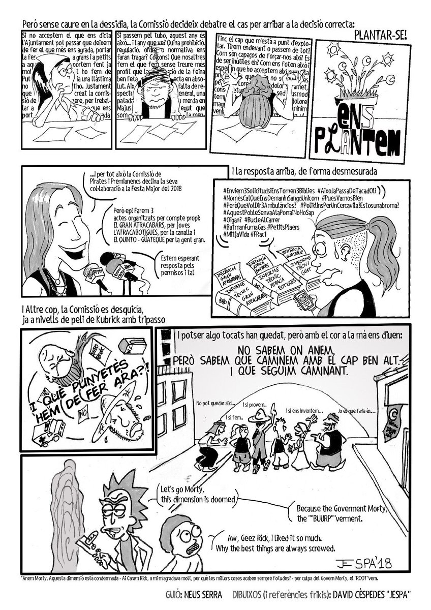 martidepremia's tweet photo. Ahir vam repartir aquest còmic, perquè som així d'originals! 😉 No a la #FestadeTalonari i sí a la #FestadelVoluntariat. https://t.co/SXIh8FFfc0