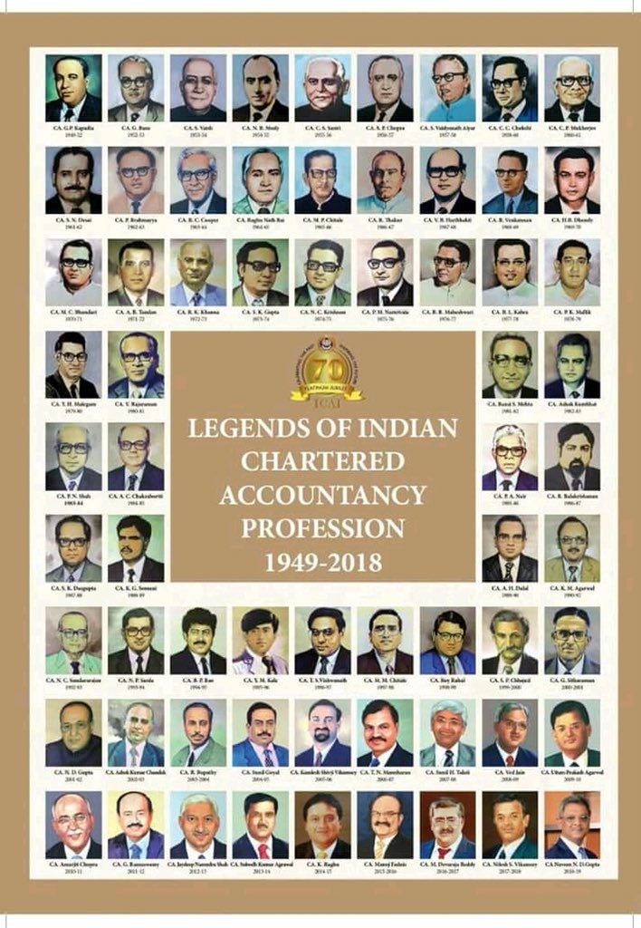 ca_mpvijaykumar's tweet photo. Legends of Our Profession since 1949..

Wish you all a very Happy CA Day.

#HappyCADay #CA_Day https://t.co/0udx9gFywg
