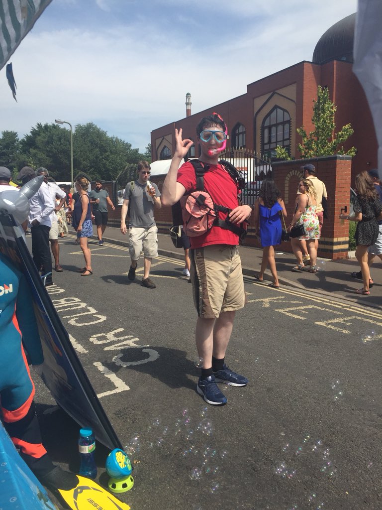 OxScubaDiveClub's tweet photo. We’re OK at Cowley road Carnival! Come and ssy hello on Manzil Way! #bsac #ukdiving #myclub https://t.co/oeirxjxPJE