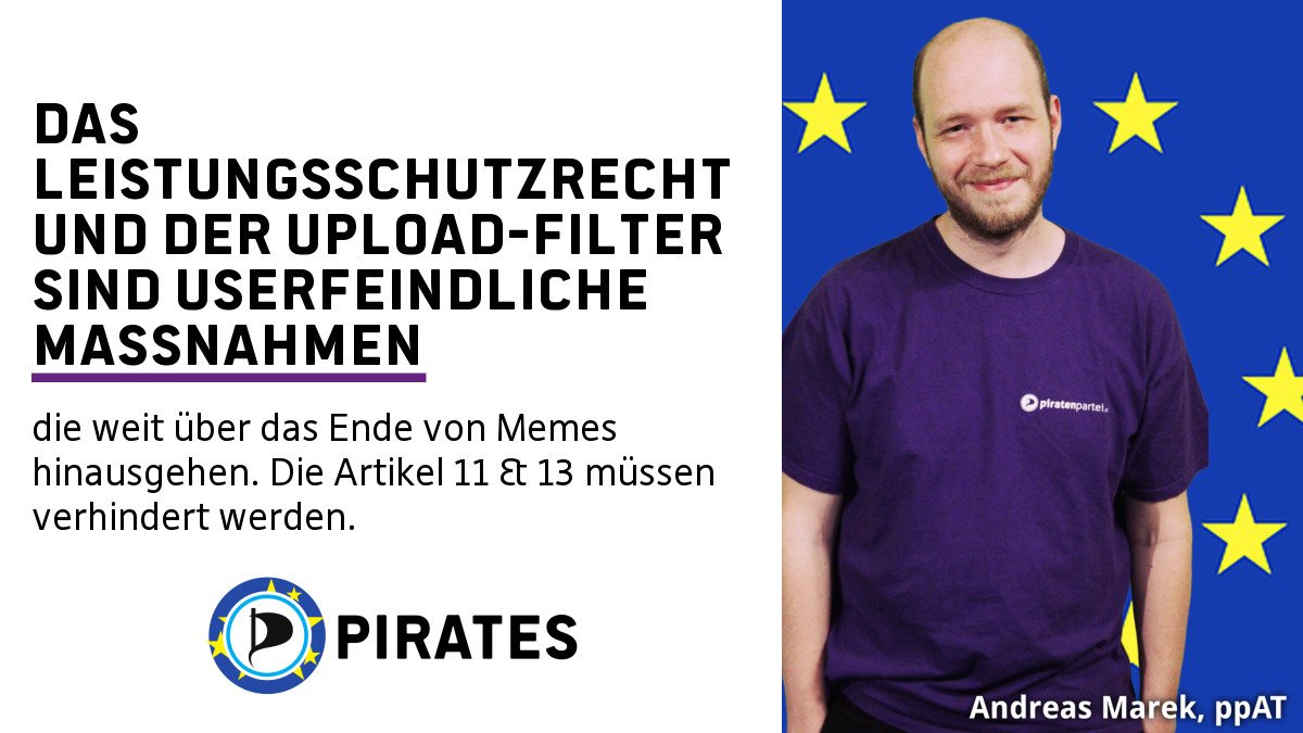 piratenparteiat's tweet photo. #saveyourinternet #linktax #uploadfilter #stopcopyright #article11 #article13 https://t.co/h24VF6f6e6
