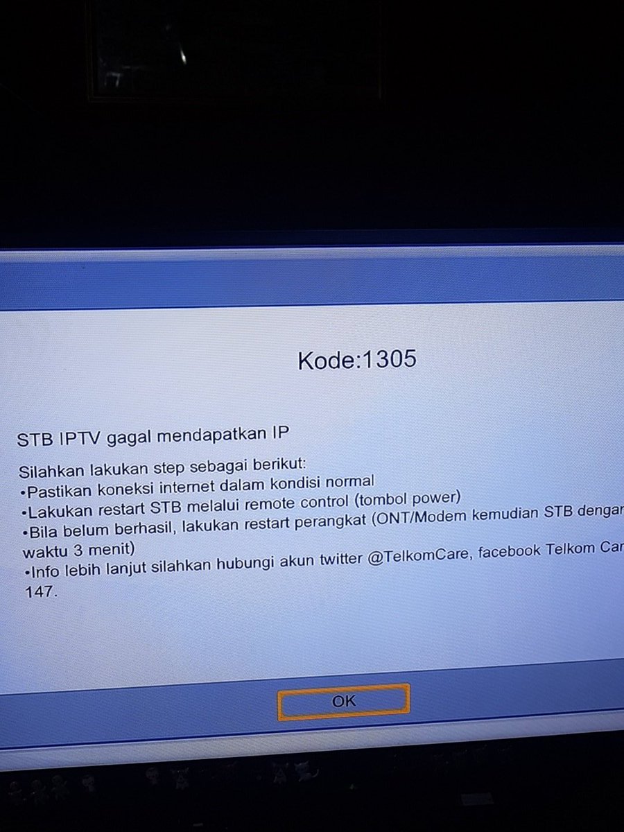 adheplogel's tweet photo. @TelkomCare mohon bantuannya, sdh direstart berulang kali... https://t.co/GiL6keZj2n