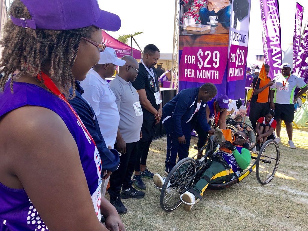 FungaiMandiveyi's tweet photo. Thoroughly #inspired & challenged by these brave marathon winners at the Econet Vic Falls Marathon. Well done to all the winners & thank @econetzimbabwe!
#EVFM2018
#BeTheThunder @stewardbank @EcoSureZW @fayaz_king @Busisa74 @emiliachisango @drzimuto @iflixZW https://t.co/g3FL90glSA