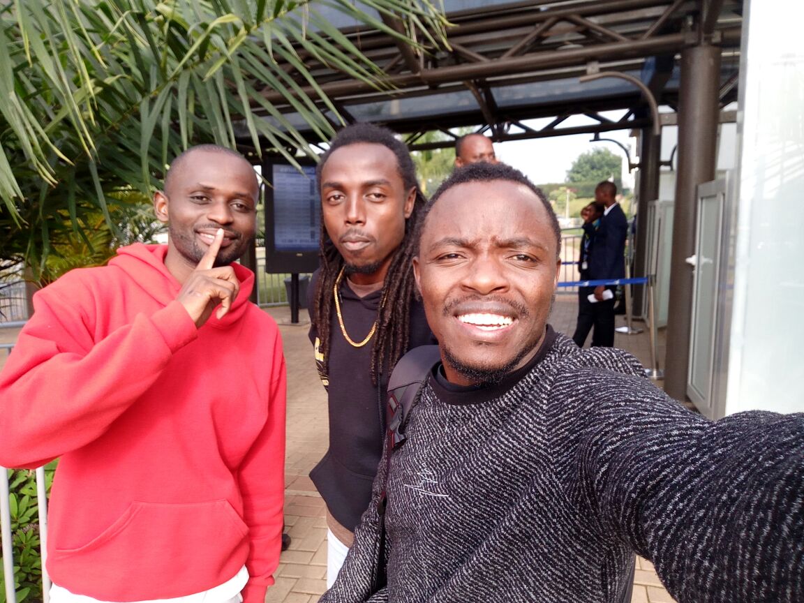 MollywoodTv's tweet photo. Our CEO Dr Msanii, with super producer Teddy B and Rwandan finest producer in Kigali for a business trip. https://t.co/0XxtayYyMN