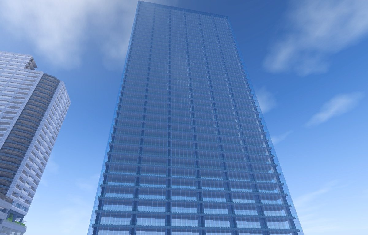 最高のマインクラフト ぜいたくガラス張り マイクラ 高層 ビル