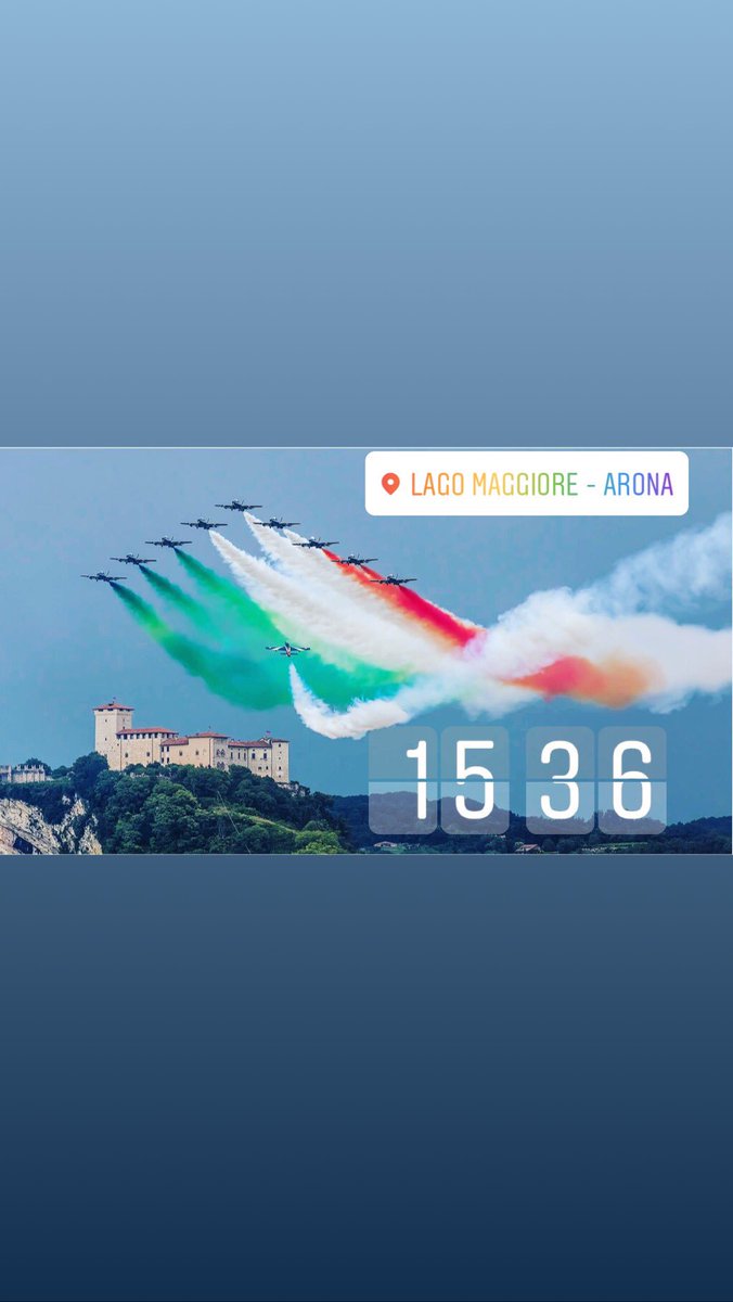 #orgoglionazionale @FrecceTricolori 
#Aronaairshow2018 
🤙🔝👏