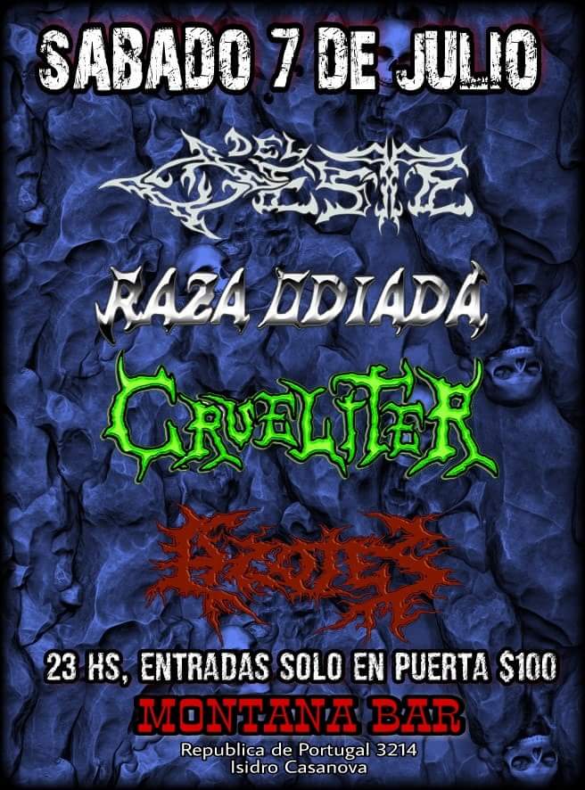 MONOTHRASH's tweet photo. ESTE SABADO 7 DE JULIO NOS PRESENTAREMOS EN ISIDRO CASANOVA JUNTO A DEL OESTE RAZA ODIADA Y CRUELITER!! ORG. PG PRODUCCIONES!!! NOS VEMOS AMIHOS THRASHERS!!!! https://t.co/55hEPnbu38