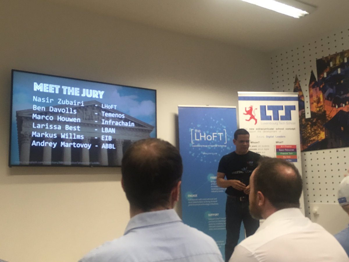 The_LHoFT's tweet photo. Jury deliberation is done.... tough call. Who will be in the TOP3 of this amazing #BankOfTheFuture #LTSHackathon #Fintech #FutureDigitalLeader #welcome2luxembourg #innovationhub https://t.co/rEMQosvlHq