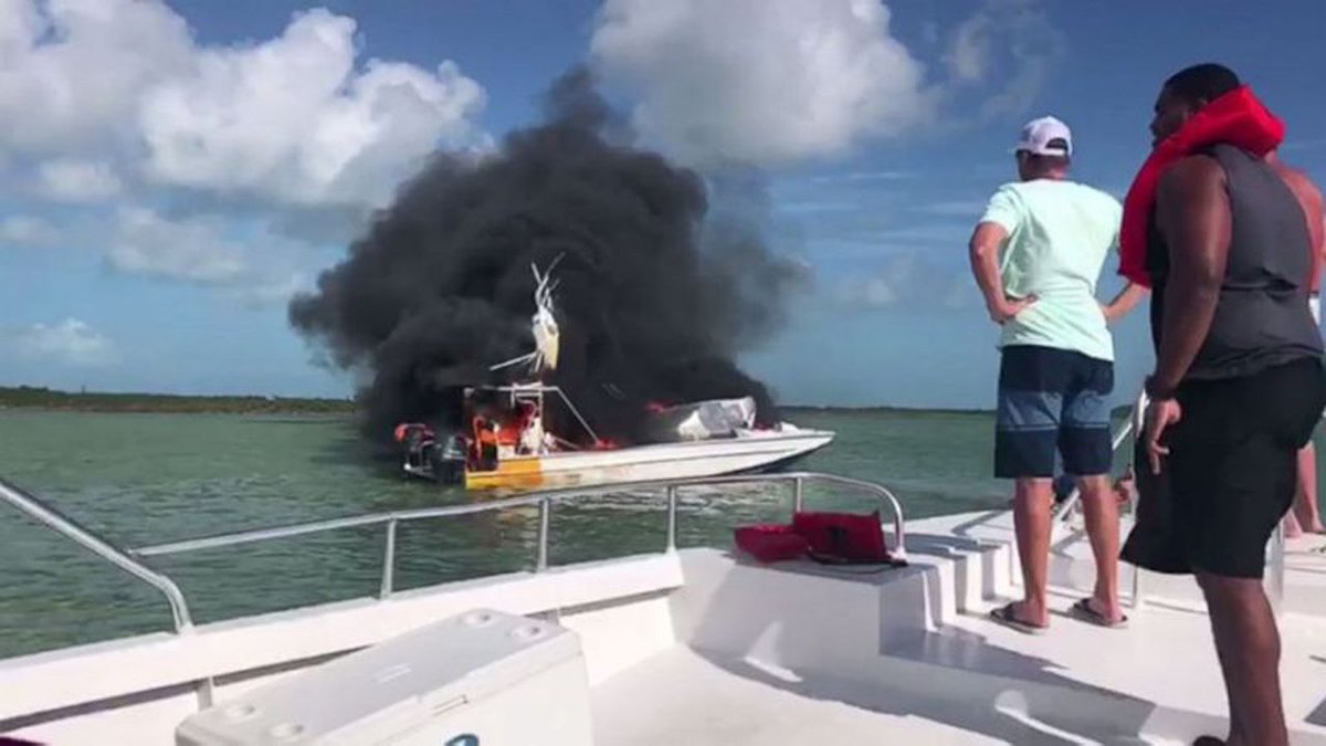 UPDATED: 1 dead, 9 injured after boat explodes in the Bahamas bit.ly/2tL8OiS https://t.co/nEbYoSPC7b