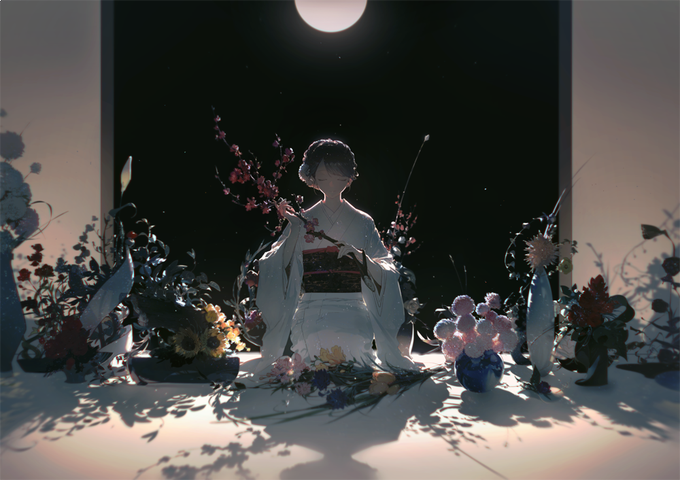 「満月 夜」のTwitter画像/イラスト(人気順)