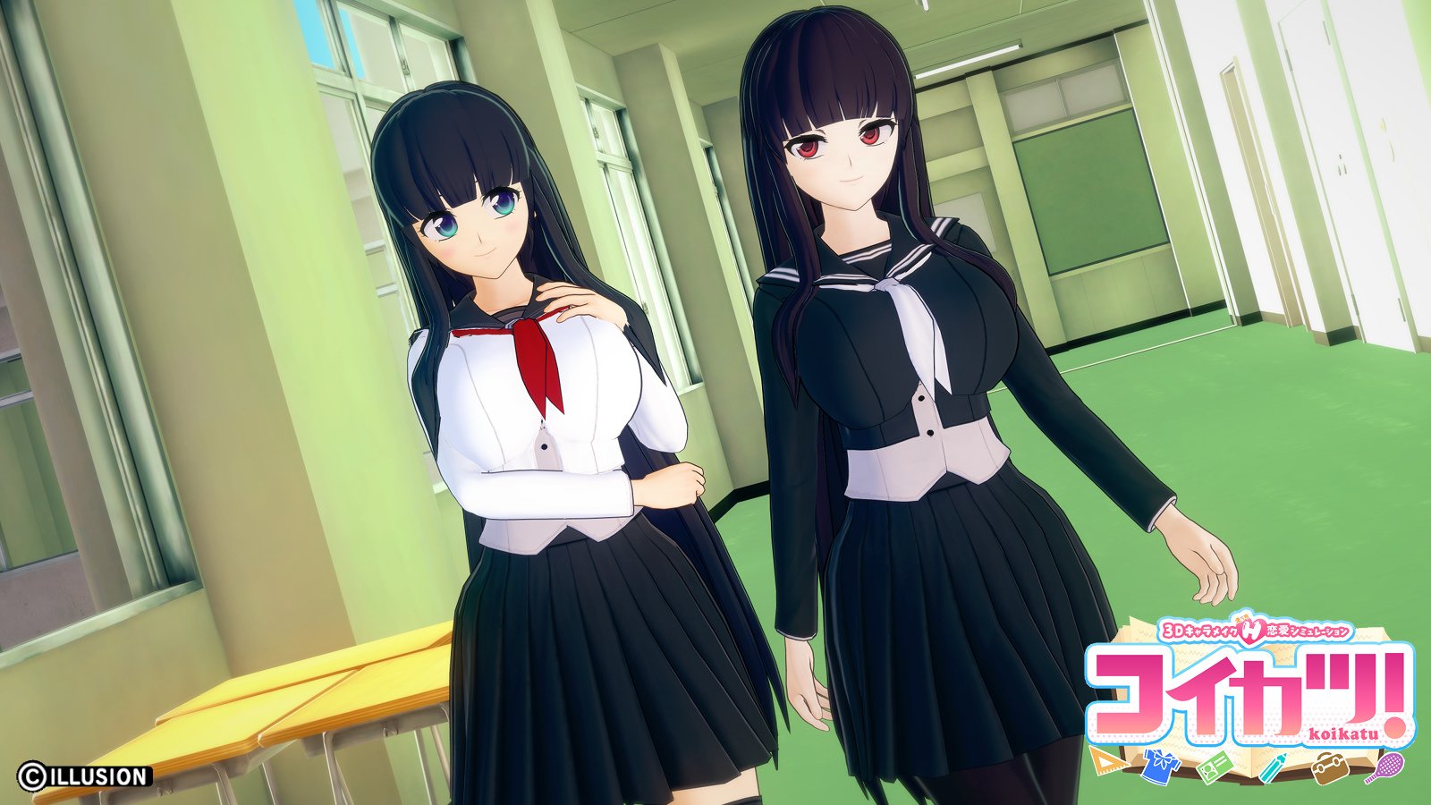 ほーへん Twitterren コイカツ 初オリキャラです エクステmodの素晴らしいところの一つにコーディネートごとに髪型の変更ができる点も挙げられるかと思います 画像だと3 4枚目 あ ちなみに二人とも前髪ぱっつんですが違うアクセパーツで構成しているのに加えて