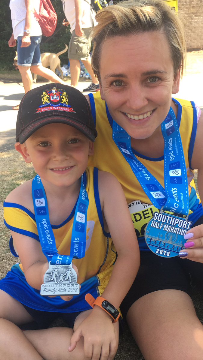 _m_a_d's tweet photo. Cream crackered after a scorching half marathon to kick off July. 3 down, 3 to go over the coming 3 months for @mariecurieuk and a mile run for mini ๐ #halfmarathon #SundayMorning #charity #teammariecurie #hothothot #runnerstan #running https://t.co/OPUBhjlsgi