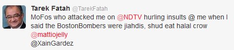 102It is no secret that the Pakistani establishment is not very happy with  @TarekFatah, but  #NDTV too???Hawwww!!But, trust  @TarekFatah to give it back in his own way!