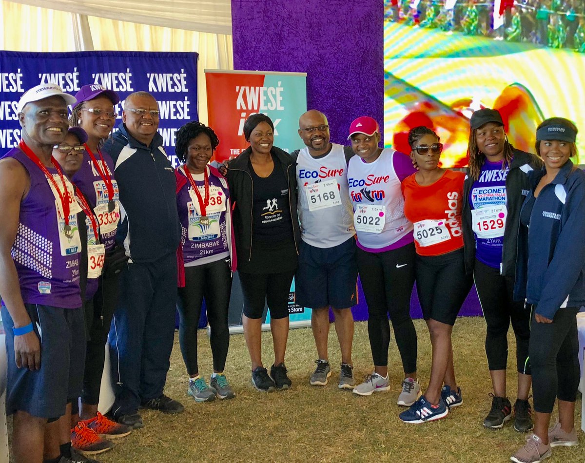FungaiMandiveyi's tweet photo. Thanks to #EVFM2018, had a chance to connect & get a snap with our distinguished business partners & esteemed colleagues. Truly getting to be more than just a run
@econetzimbabwe @stewardbank @EcoSureZW @T_Masiyiwa @fayaz_king @emiliachisango https://t.co/aAVgZOAwOA