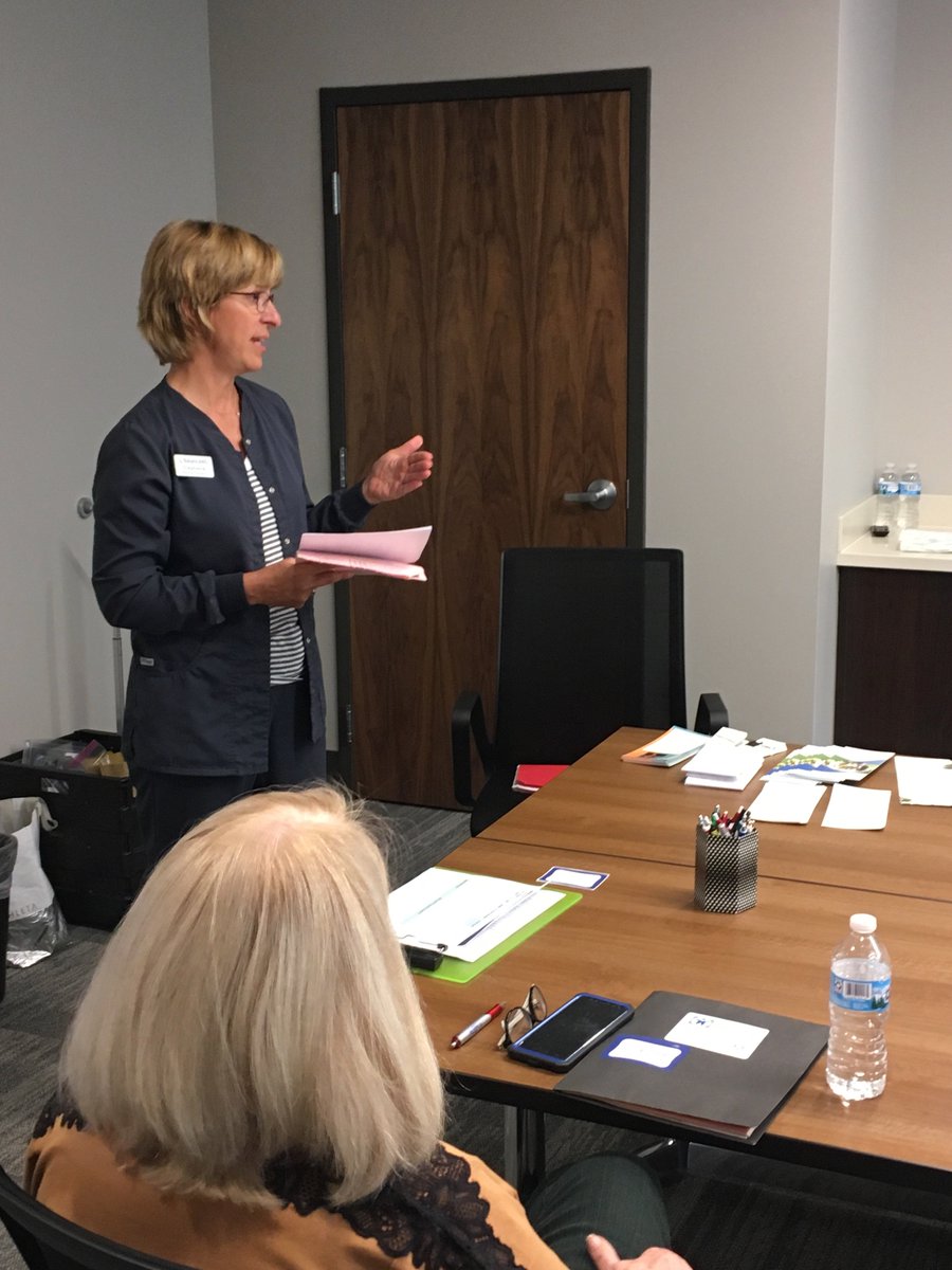 neuroop's tweet photo. Stephanie Ford, physical therapist and vestibular rehab specialist @Balance_MD speaks to A Matter of Balance Class sponsored by @PurdueExtension in @ZionsvilleIN @cincibalance @BalanceandDizzy @vestibularveda @VestibularRehab https://t.co/1AR5L5W8Ac https://t.co/cMj4wsndyY