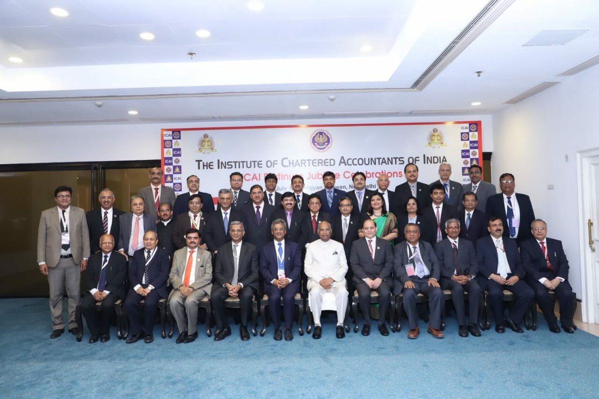 ca_mpvijaykumar's tweet photo. CA Day: Platinum Jubilee celebrations at Vigyan Bhawan in New Delhi  

ICAI@70 https://t.co/6Va2hJipZu