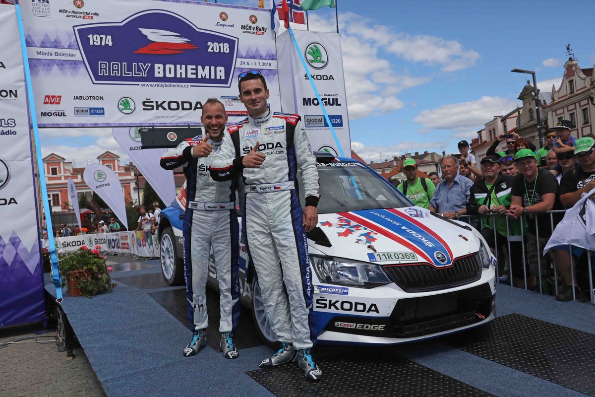 🇨🇿#RallyBohemia, and the winners are: Jan #Kopecký/Pavel Dresler #Skoda #wrc2  <a href="/eWRCresults/">eWRC-results</a>