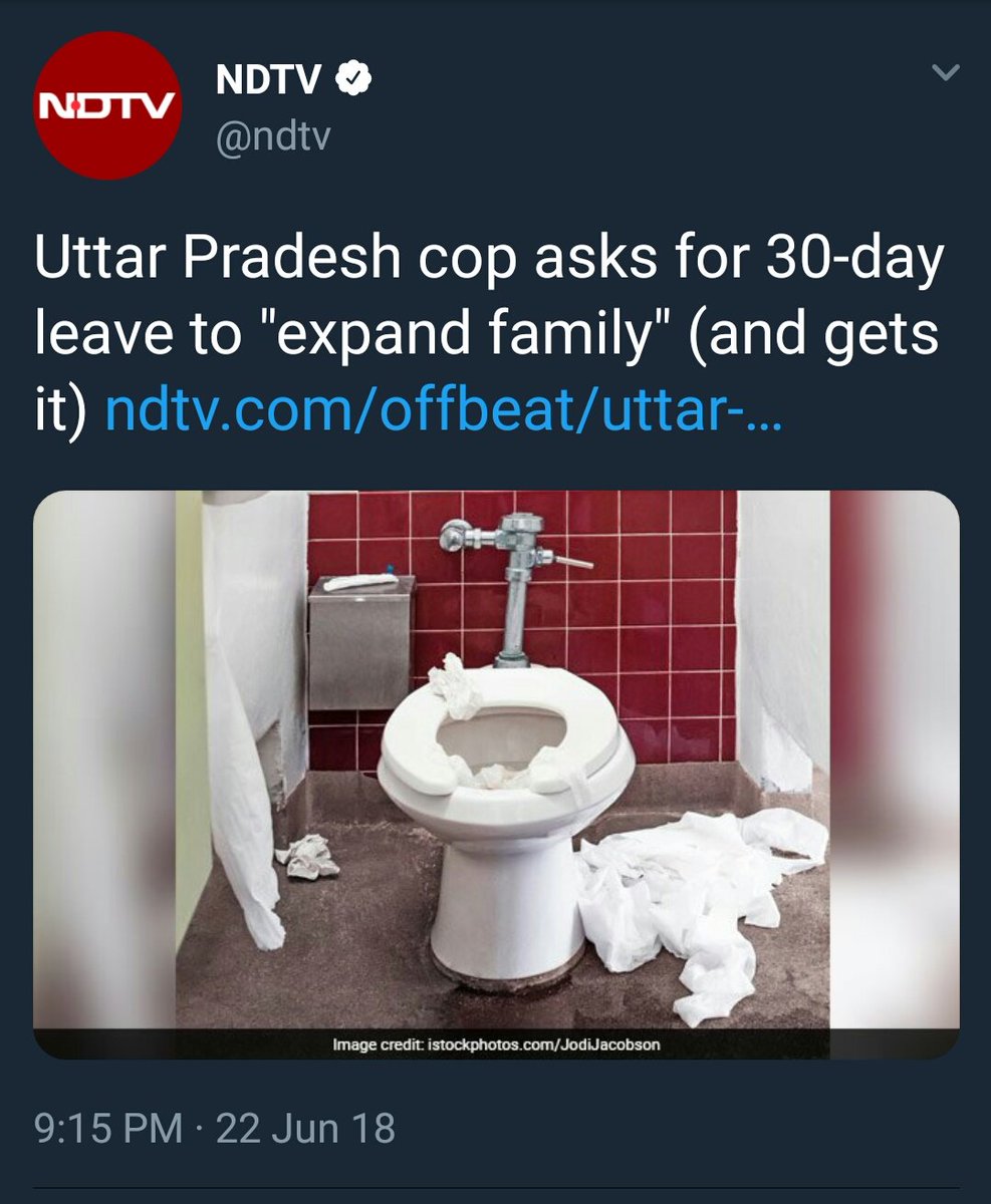 104Damn those 'editorial gaffes' .. they never stop!But the best part is that this tweet by  #NDTV STILL hasn't been taken down and amended!Well, atleast they give image credits at the end of the tweet!!