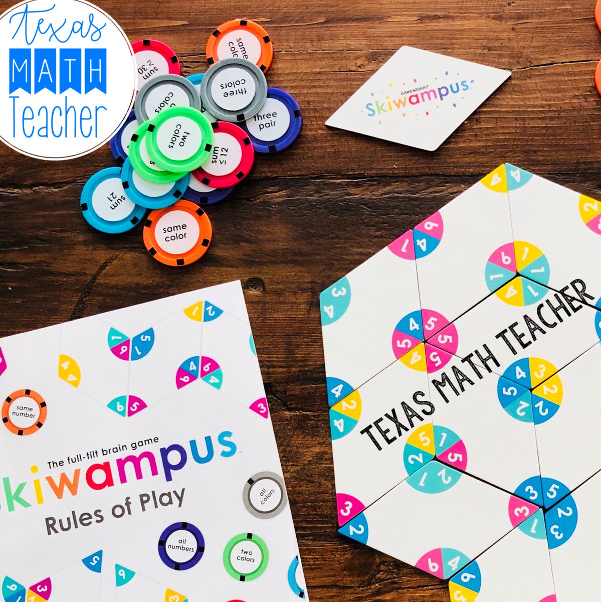 texasmathteachr's tweet image. Another math minded game! My husband may think that I am too serious about my math games! If Ss are playing games, they forget how much learning is happening. I truly believe that! Play= a connection = learning. #playmath #ispeakmath #italkmath #mathteacher #mathchat #eduprotocol