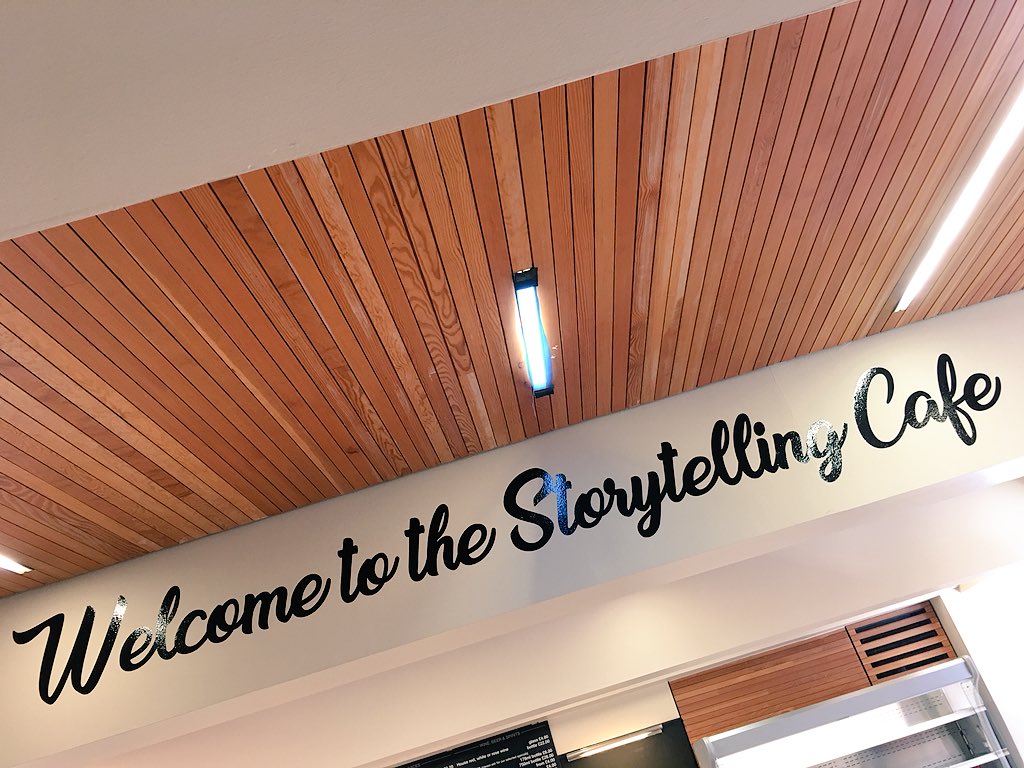 Saltirefood's tweet photo. Sneak peak... opening day tomorrow 😄😄 #ScottishStoryTellingCafe #Cafe https://t.co/gucIDaaGTb