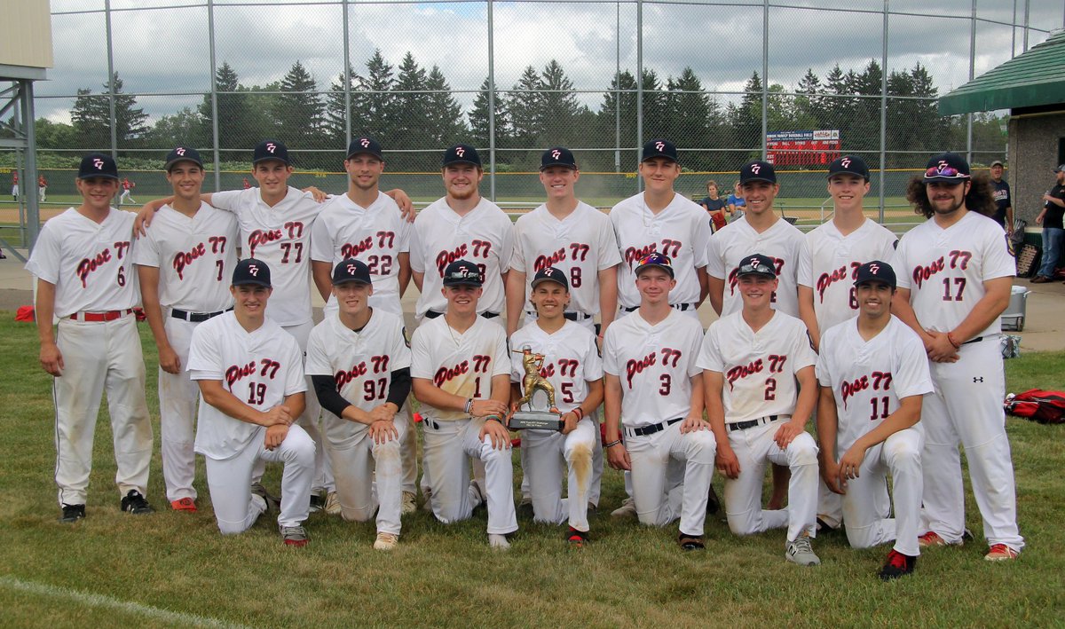 travisnyhus's tweet image. Chippewa Falls Post 77 is the 2018 Wood Bat Challenge tournament champions with a 4-0 record after 15-2 win over Oconomowoc on Sunday.