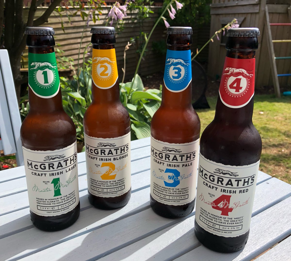 Some challenging work this weekend sampling the range of McGrath’s Craft Beers <a href="/Clanconnel/">McGrath's</a>  The hot weather made it a bit easier!  Great local beers and worth a try...      I love the story behind the name - Master McGrath, the greatest greyhound to have ever raced.